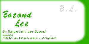 botond lee business card